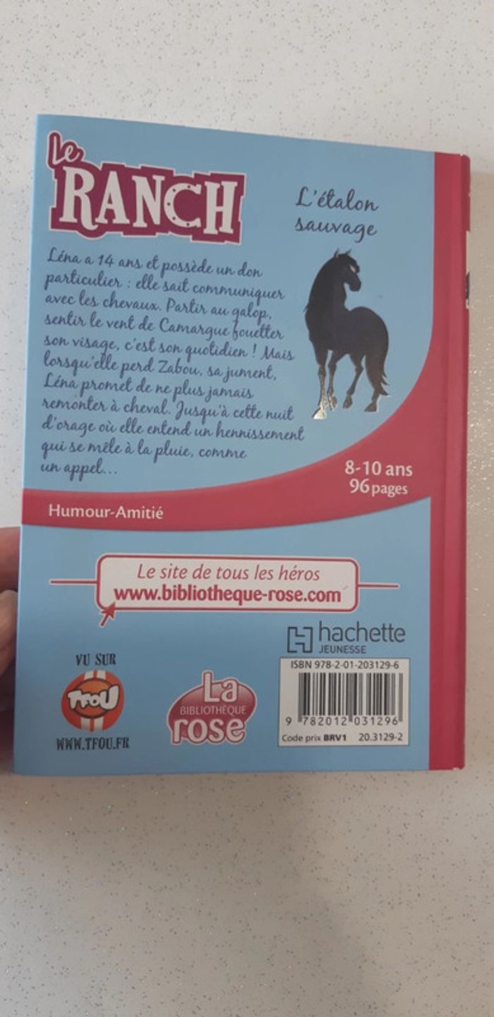 Livre Le ranch bibliothèque rose L'étalon sauvage tome 1 - photo numéro 2