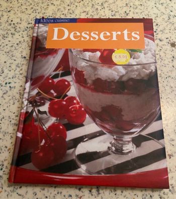 Livre de cuisine desserts