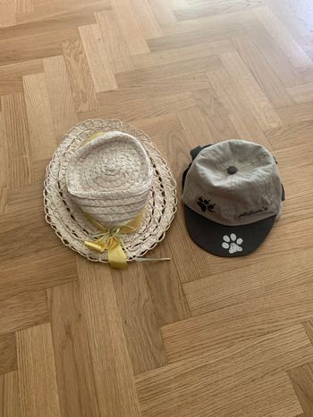 Casquette et chapeau de paille