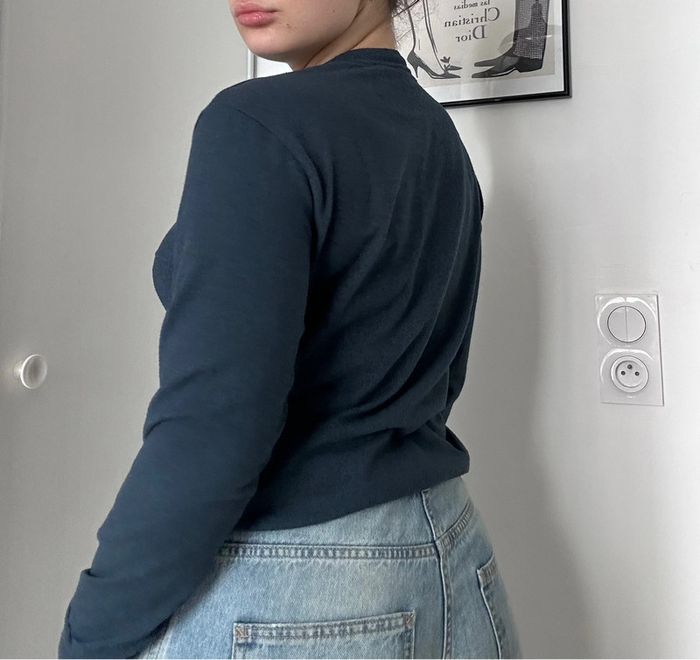 Pull fin bleu marine – Uniqlo – Taille XS Minimaliste | Intemporel | Très bon état - photo numéro 3