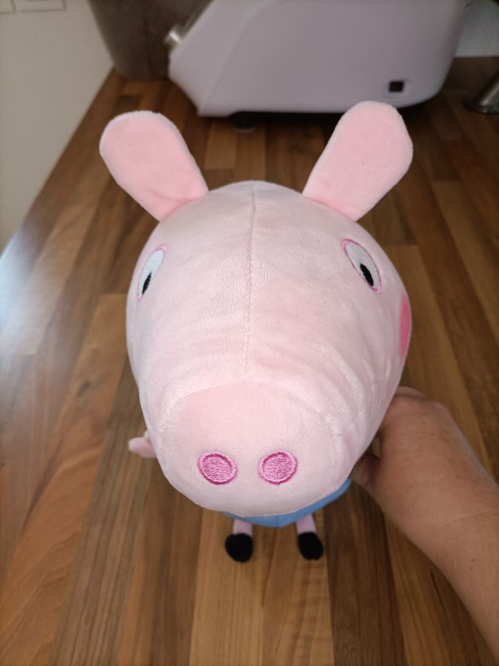Grande peluche Peppa Pig - Georges