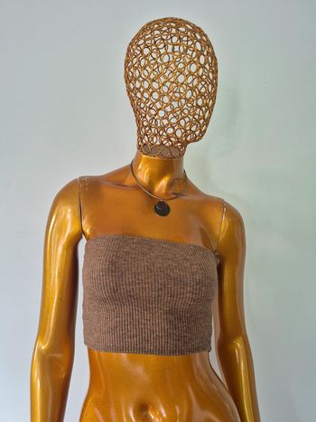 Top Court Femme Marron