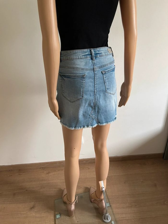 Jupe en jean bleue claire Morgan taille 36 TBE - photo numéro 8
