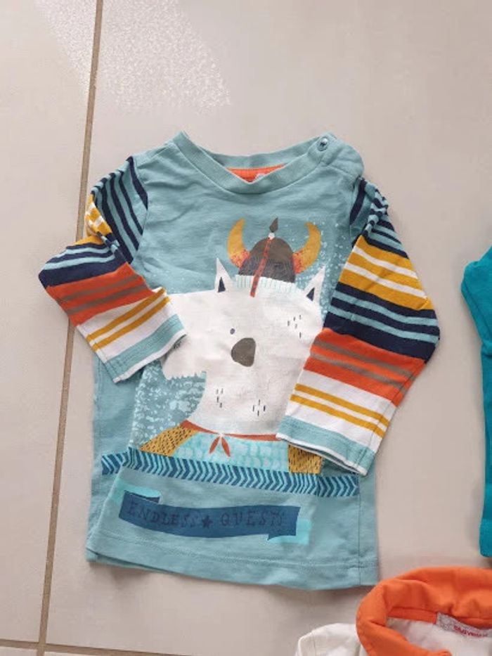 3 T- shirts Manche Longue 6 mois - photo numéro 3