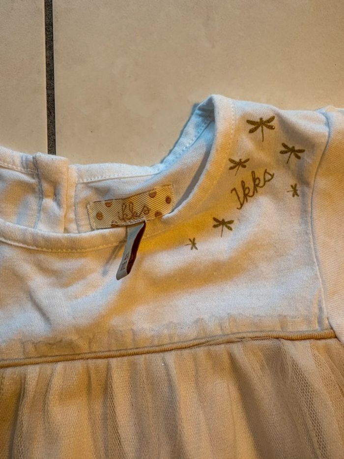 Robe ikks blanche et dore - photo numéro 2