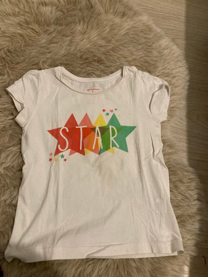 T shirt manche courte fille 4/5 ans