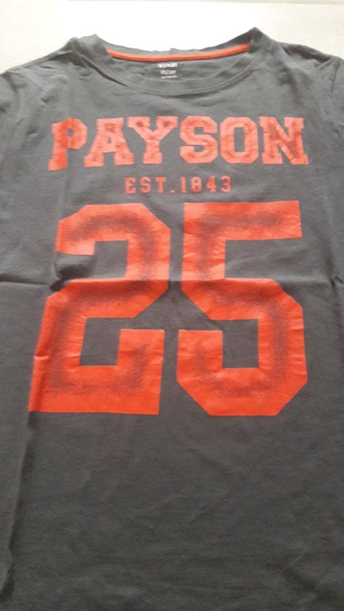 Tee shirt garçon gris et rouge 14 ans kiabi - photo numéro 2