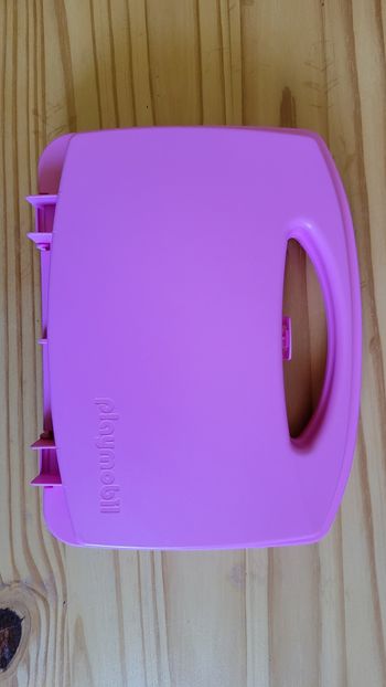 Boîte valisette de rangement Playmobil rose