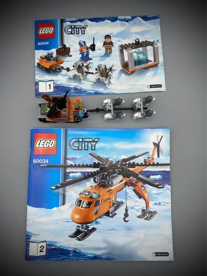 LEGO City 60034 - Arctic Helicrane - Complet avec Notice - photo numéro 10