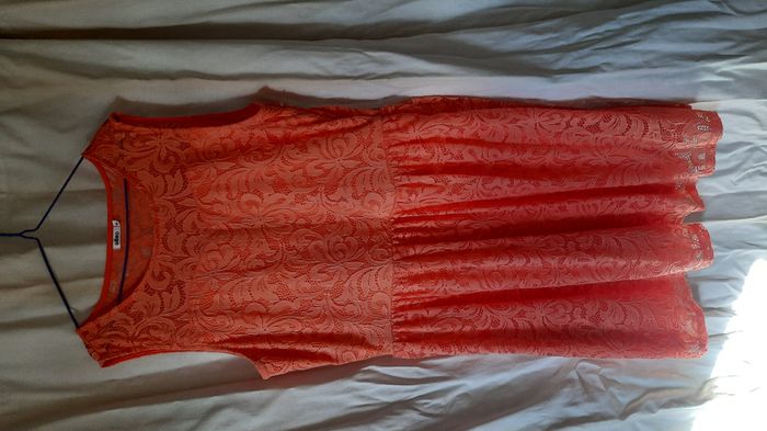 robe dentelle orange