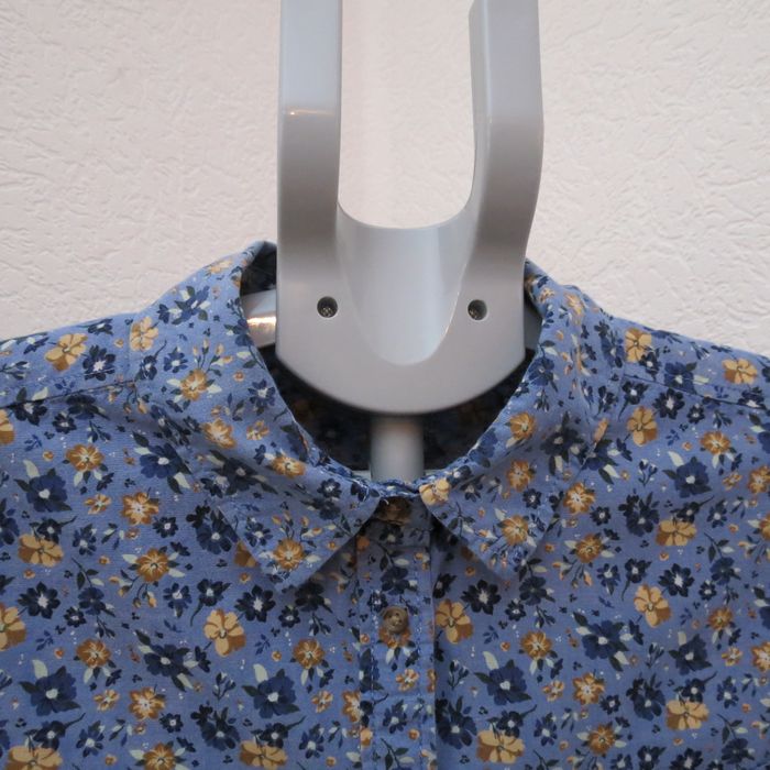 🌼 Chemise à fleurs Springfield – Bleu vintage & motifs floraux 🌼 - photo numéro 4