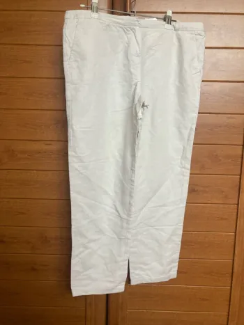 Pantacourt femme camaïeu 38 coton lin