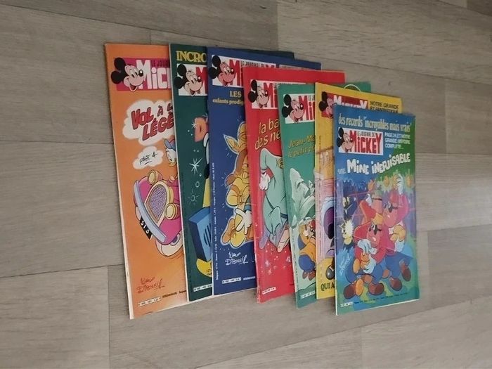 Lot Vintage 7 magazines Journal de Mickey année 1983 L057  7593973615 - photo numéro 2