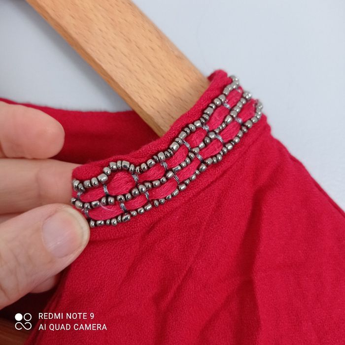 Robe tunique rouge t34 - photo numéro 4