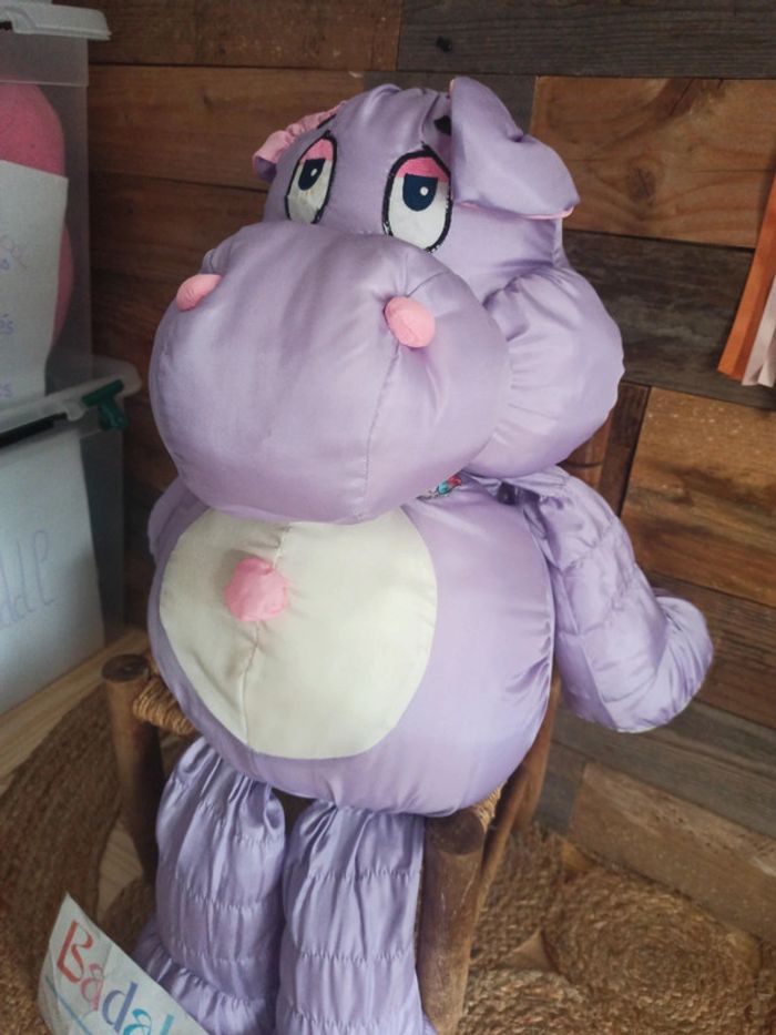 Peluche jumbo love puffalump hippopotame tbe - photo numéro 3
