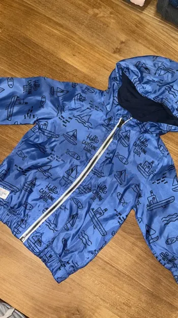 Coupe vent legé bleu actif bateaux Gemo 12 mois