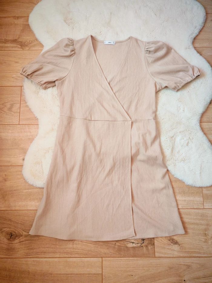 Robe cache coeur mango beige 42 - photo numéro 2