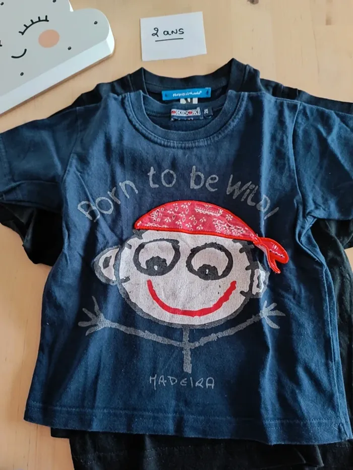 Lot de t-shirt manches courtes 24 mois 2 ans - photo numéro 4