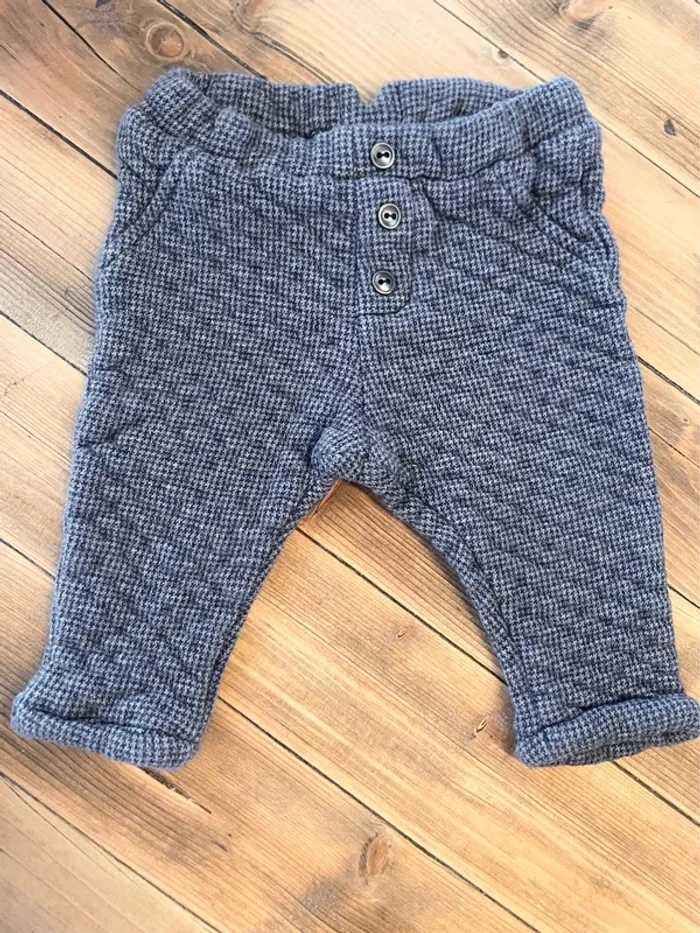 Ensemble chemise et pantalon pied-de-poule 12 mois - photo numéro 2