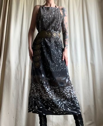 Robe longue Whimsical Witchy vintage 90s Fairygrunge - Taille M/L