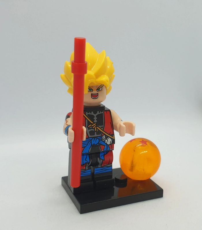 🐉Figurine Dragon Ball Super - Son Gokû Xeno Super Saiyan - (Style Lego)🐉 - photo numéro 2