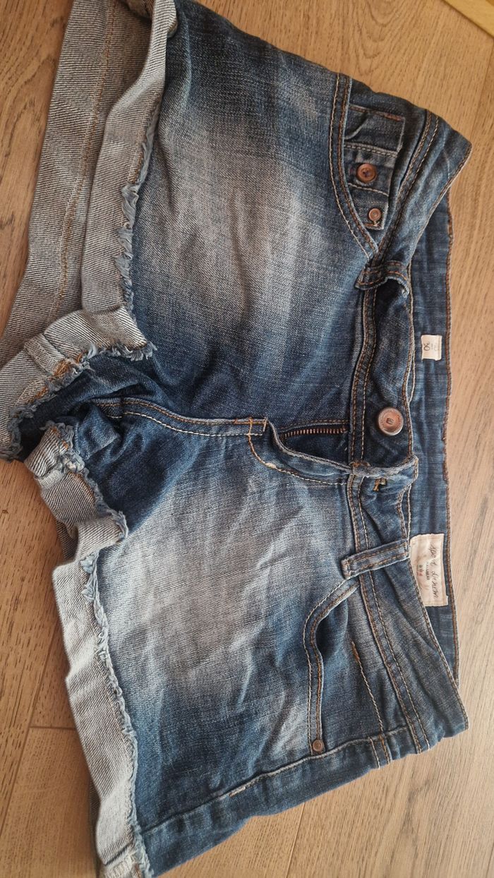 Short en jean femme taille l