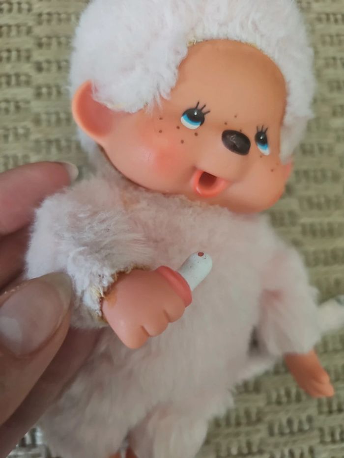 Peluche kiki rose pâle vintage - photo numéro 5