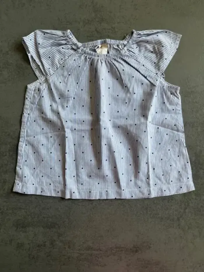 Lot 2 blouses bébé H&M - photo numéro 2