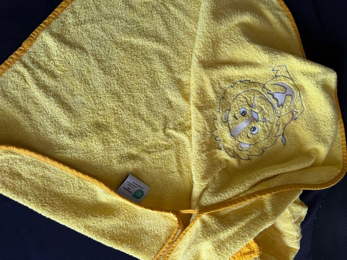 Poncho serviette de bain jaune lion 1-3 ans - photo numéro 6