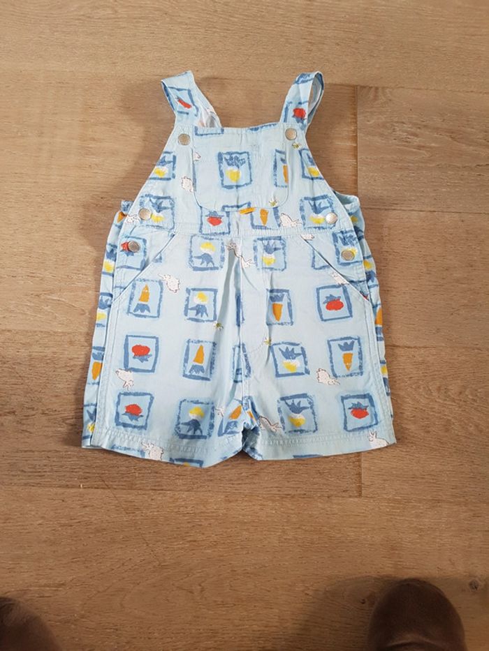 Salopette short garçon en 18 mois