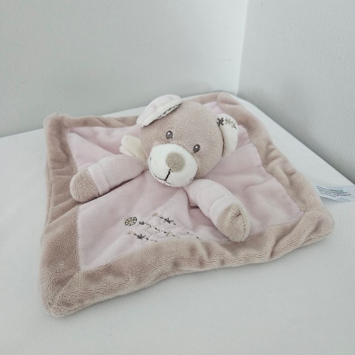 Doudou kiabi lapin rose marron