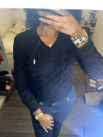 Pull Ralph Lauren torsades noires
