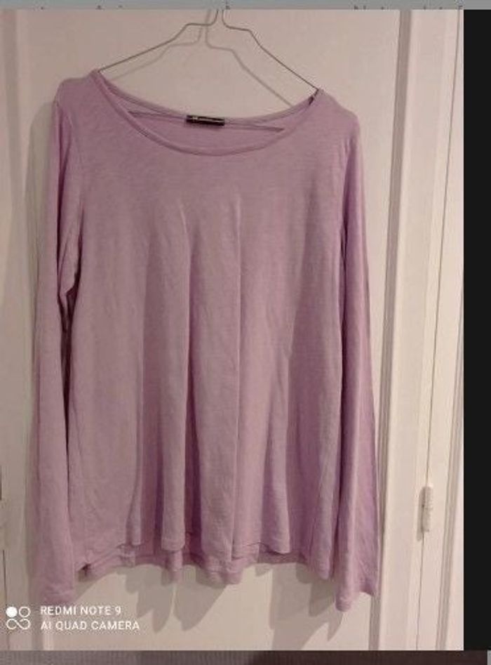 Tee shirt manches longues violet clair