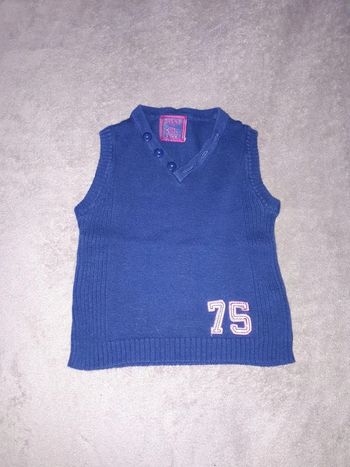 Pull fin col V garçon 12 mois