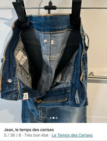 2 Jeans droit le temps des cerises