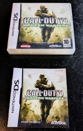 Boîtier+ notice jeu ds call of duty 4 modern Warfare