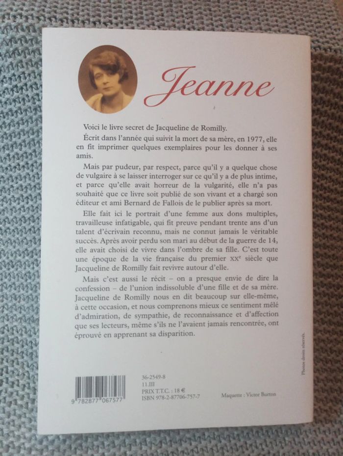 Jacqueline de Romilly - Jeanne - photo numéro 2