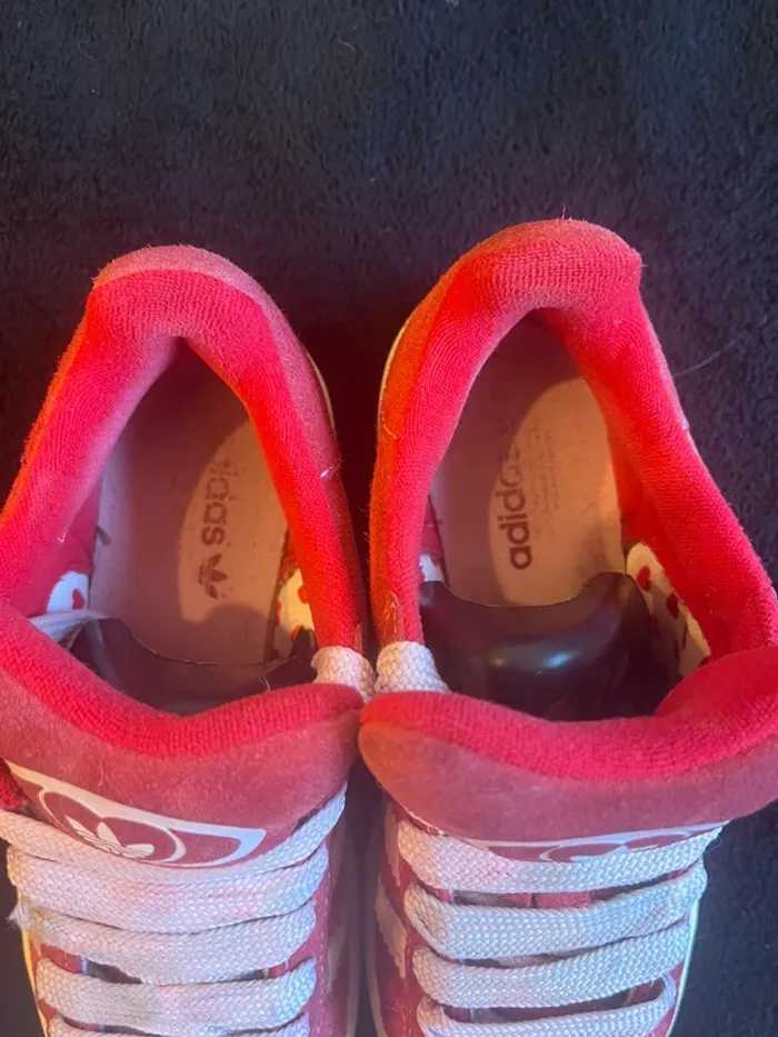 Adidas Campus 00s Model better scarlet clear pink cloud White taille 36 2/3 - photo numéro 6