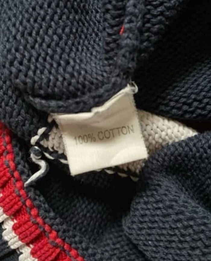Pull coton Tommy Hilfiger garçon 8 ans bleu marine - photo numéro 3