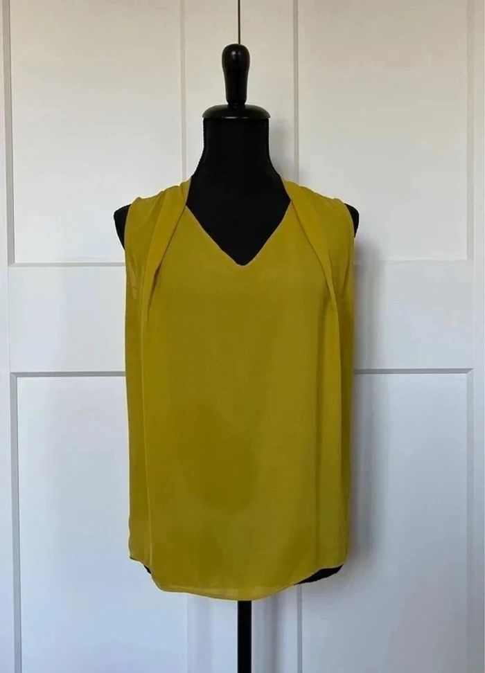 Top jaune moutarde taille XS