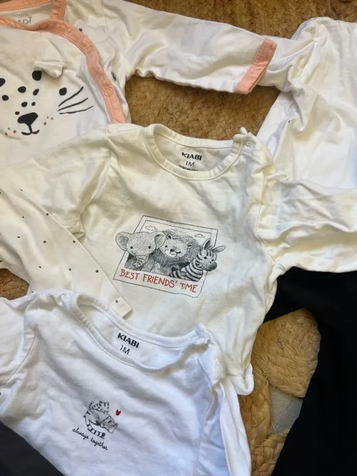 Lot de 7 tee-shirt en 1 mois - photo numéro 4