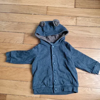 Sweat a capuche ourson Petit Bateau - 18 mois