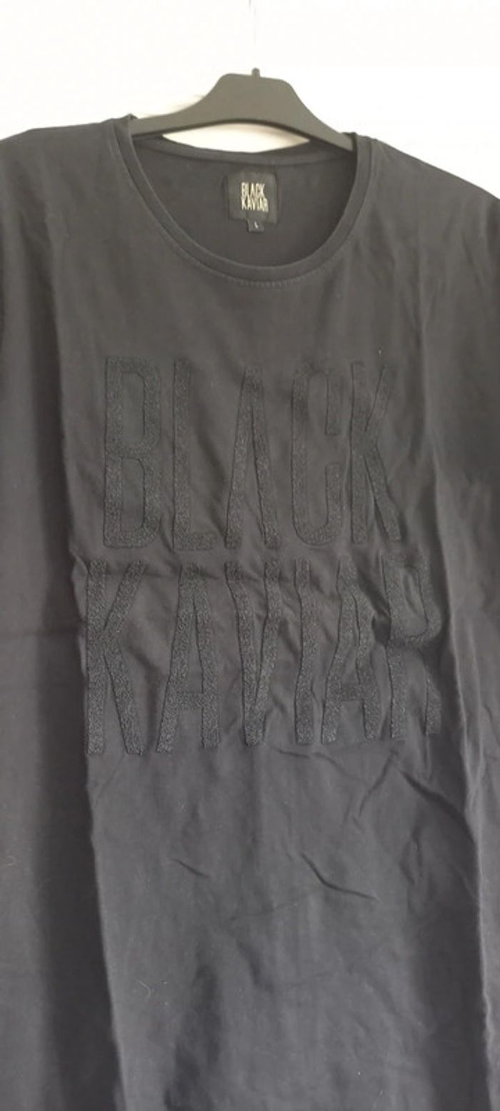 T-shirt Black Kaviar L noir - photo numéro 4