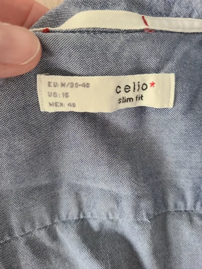 Chemise effet jeans celio taille M - photo numéro 2