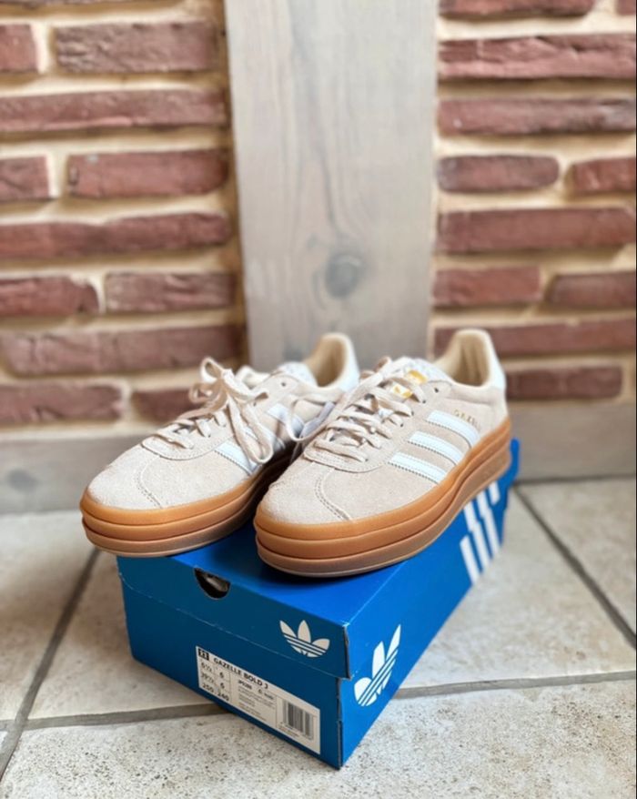 Adidas Gazelle Bold Wonder White - photo numéro 2