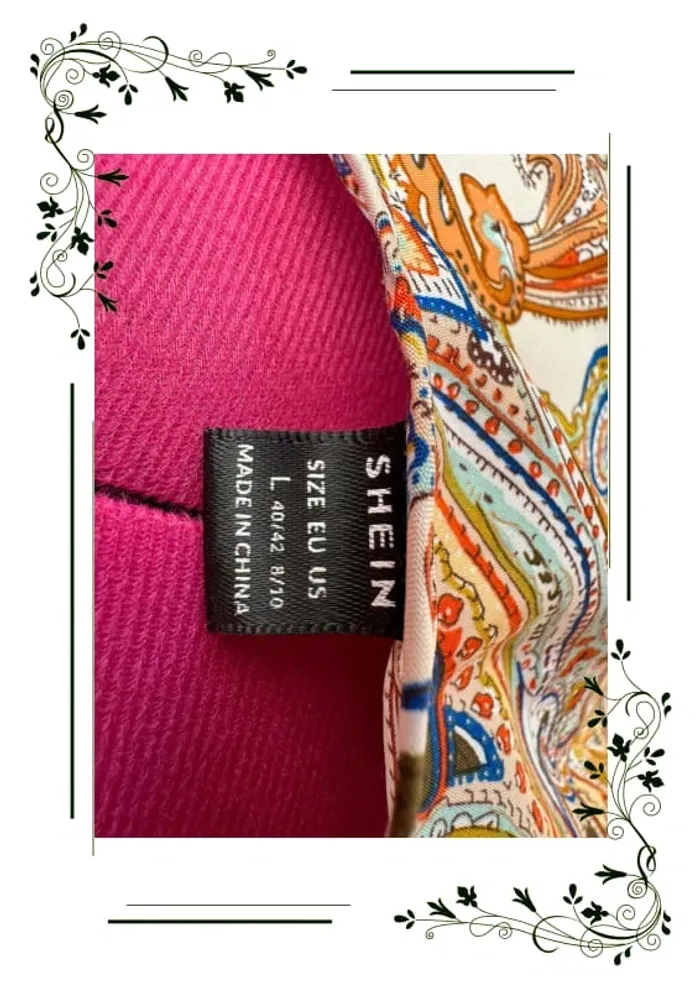 SHEIN Robe à imprimé floral à manches papillon à nœud - photo numéro 3