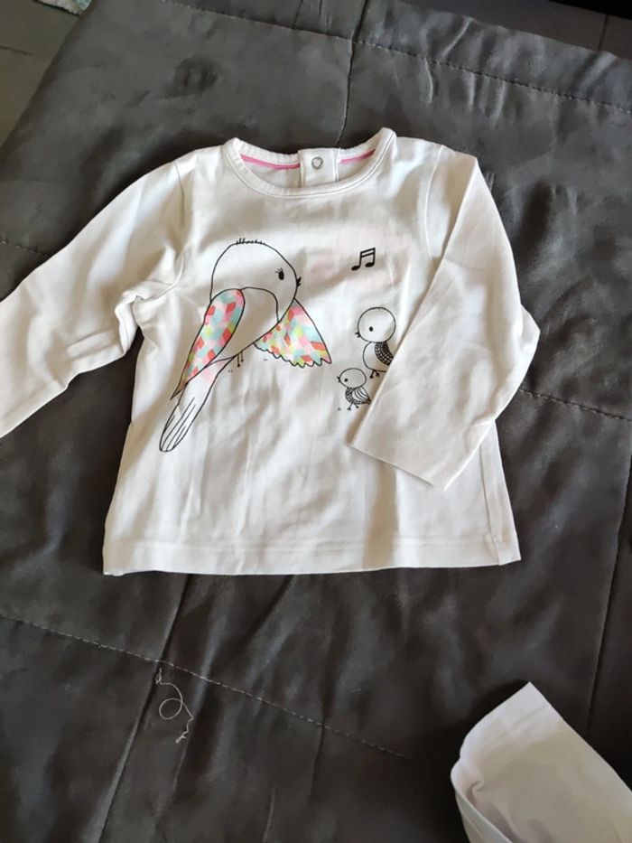 Lot 3 tee shirt fille 12mois - photo numéro 4