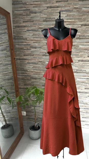 Robe terracotta bohème taille unique