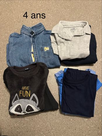 Lot vêtements garçon 4 ans