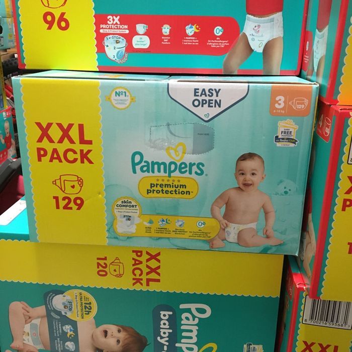 129 couches Pampers premium protection taille 3